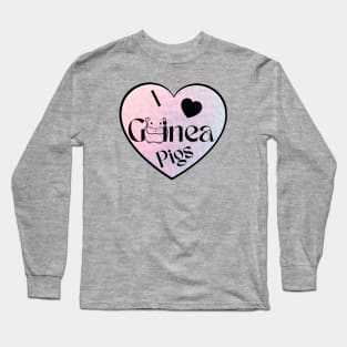 I Heart Guinea Pigs Long Sleeve T-Shirt